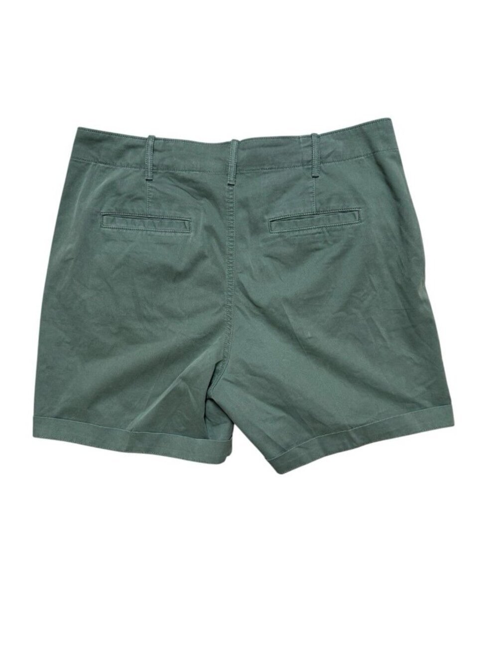 Gap Shorts Womens 10 Tall Green Chino 5” Inseam Stretch Casual - Picture 2 of 4